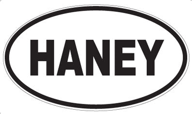 HANEY - Oval Magnet