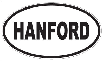 HANFORD - Oval Sticker