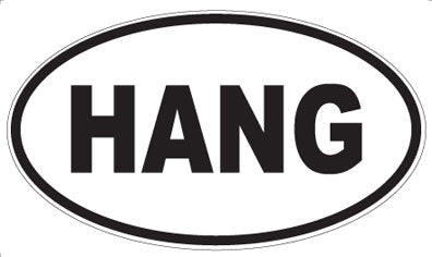 HANG - Oval Sticker