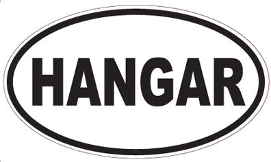 HANGAR - Oval Sticker