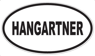 HANGARTNER - Oval Sticker