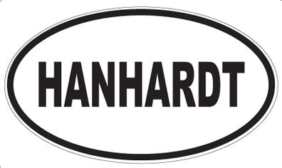 HANHARDT - Oval Sticker