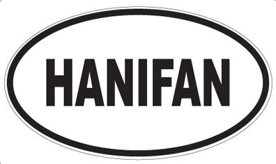 HANIFAN - Oval Sticker