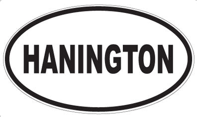 HANINGTON - Oval Sticker