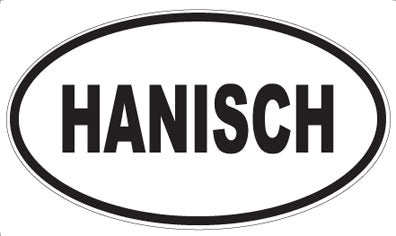 HANISCH - Oval Sticker