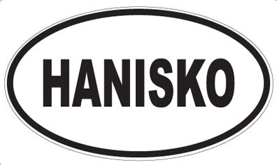 HANISKO - Oval Sticker