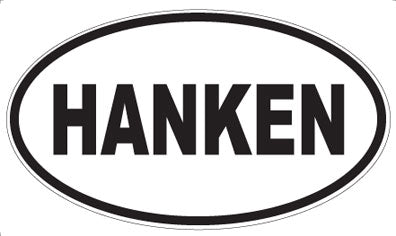 HANKEN - Oval Sticker