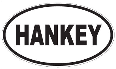 HANKEY - Oval Sticker