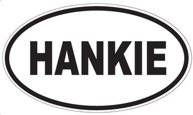 HANKIE - Oval Sticker