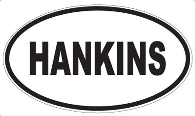 HANKINS - Oval Magnet