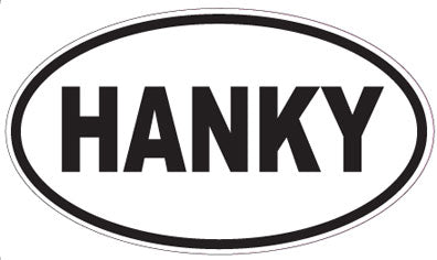 HANKY - Oval Magnet