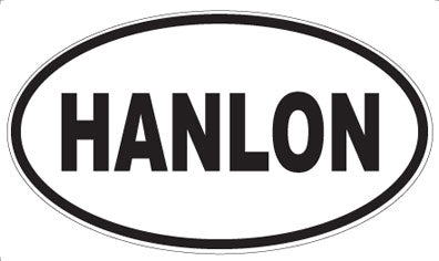 HANLON - Oval Magnet
