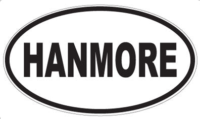 HANMORE - Oval Sticker