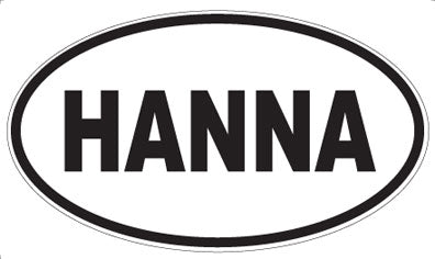 HANNA - Oval Sticker