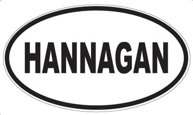 HANNAGAN - Oval Magnet