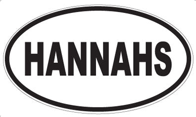 HANNAHS - Oval Magnet