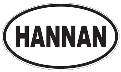 HANNAN - Oval Magnet