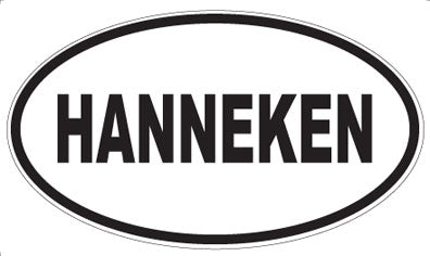 HANNEKEN - Oval Sticker