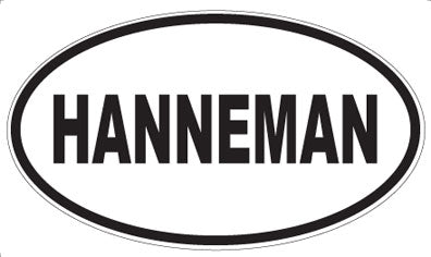 HANNEMAN - Oval Magnet