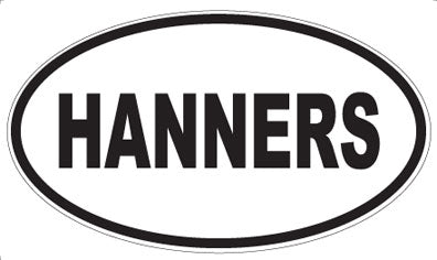 HANNERS - Oval Sticker