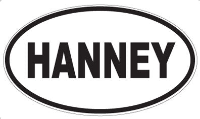 HANNEY - Oval Sticker