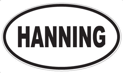 HANNING - Oval Sticker
