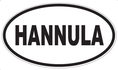 HANNULA - Oval Sticker