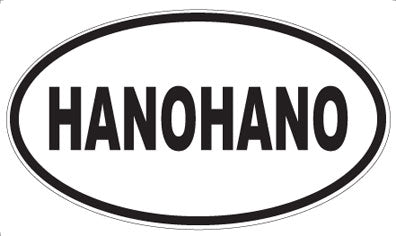 HANOHANO - Oval Sticker