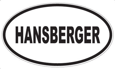 HANSBERGER - Oval Magnet
