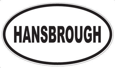 HANSBROUGH - Oval Magnet