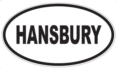 HANSBURY - Oval Magnet