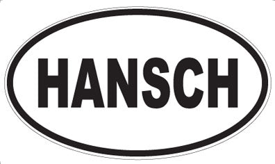 HANSCH - Oval Magnet