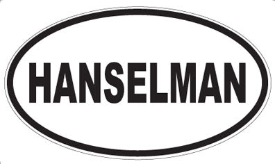 HANSELMAN - Oval Magnet