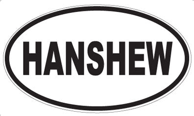 HANSHEW - Oval Sticker