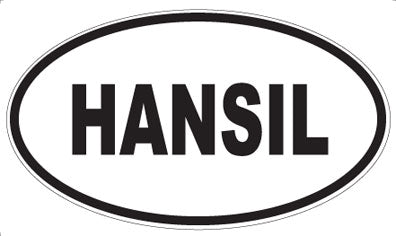 HANSIL - Oval Sticker