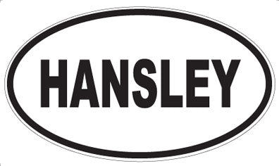 HANSLEY - Oval Magnet