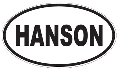 HANSON - Oval Sticker