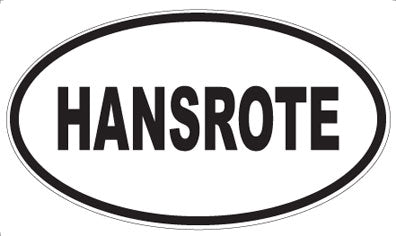 HANSROTE - Oval Magnet