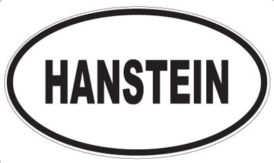 HANSTEIN - Oval Sticker