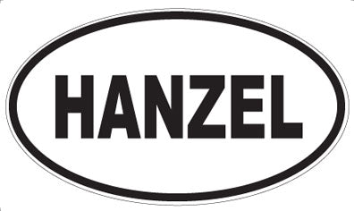 HANZEL - Oval Sticker