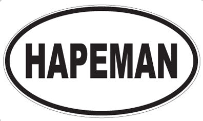 HAPEMAN - Oval Sticker