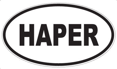 HAPER - Oval Sticker