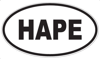 HAPE - Oval Magnet