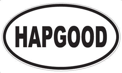 HAPGOOD - Oval Sticker