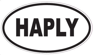 HAPLY - Oval Sticker