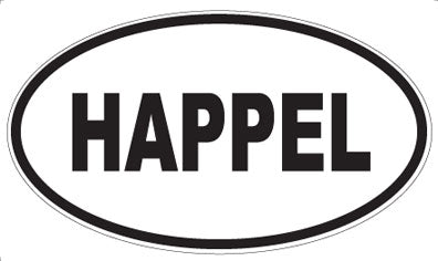 HAPPEL - Oval Magnet