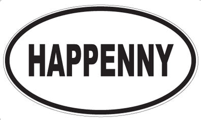 HAPPENNY - Oval Sticker