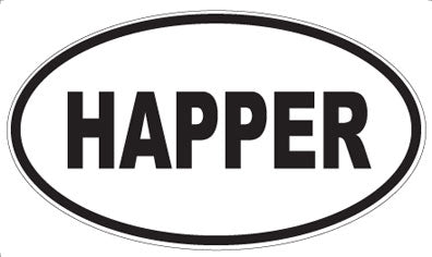 HAPPER - Oval Magnet