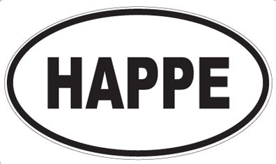 HAPPE - Oval Magnet