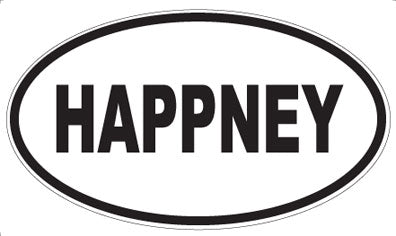 HAPPNEY - Oval Magnet